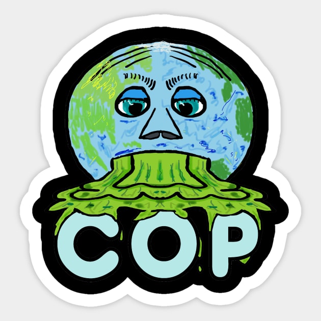 Anti COP Sticker by Mark Ewbie